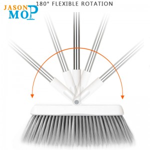 친환경 집 청소 도구 긴 손잡이 빗자루 및 쓰레기통 세트