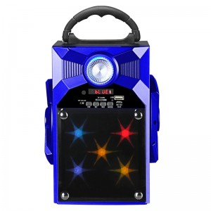 FB-BS8868S 유리 거울 LED 조명이있는 휴대용 블루투스 스피커