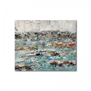 추상 아트 패브릭 프레임 캔버스 순수한 손으로 그린 ​​다른 벽 아트 유화 그림