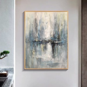 추상 아트 패브릭 캔버스 벽 장식 순수한 손으로 그린 ​​중국 유화 거실 장식을위한