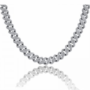 힙합 핫 스타일 민트 쿠바 목걸이