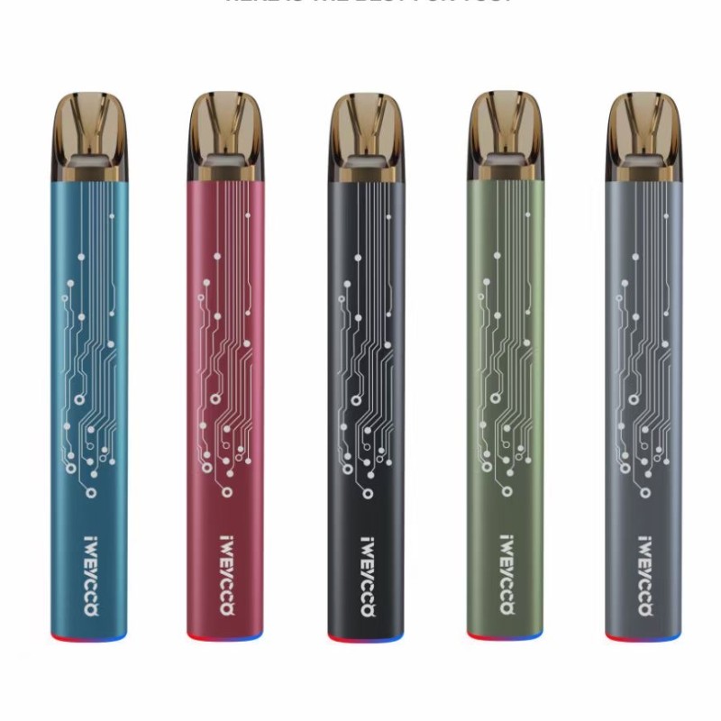 미국 무료 배송 100 % 원래 iWeycco 유령 전자 담배 장치 키트 vape 배터리 20mg 카트리지 RGB 빛