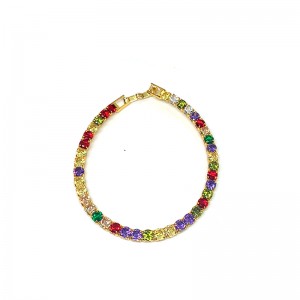 유럽과 미국의 패션 구리 도금 18K 골드 팔찌