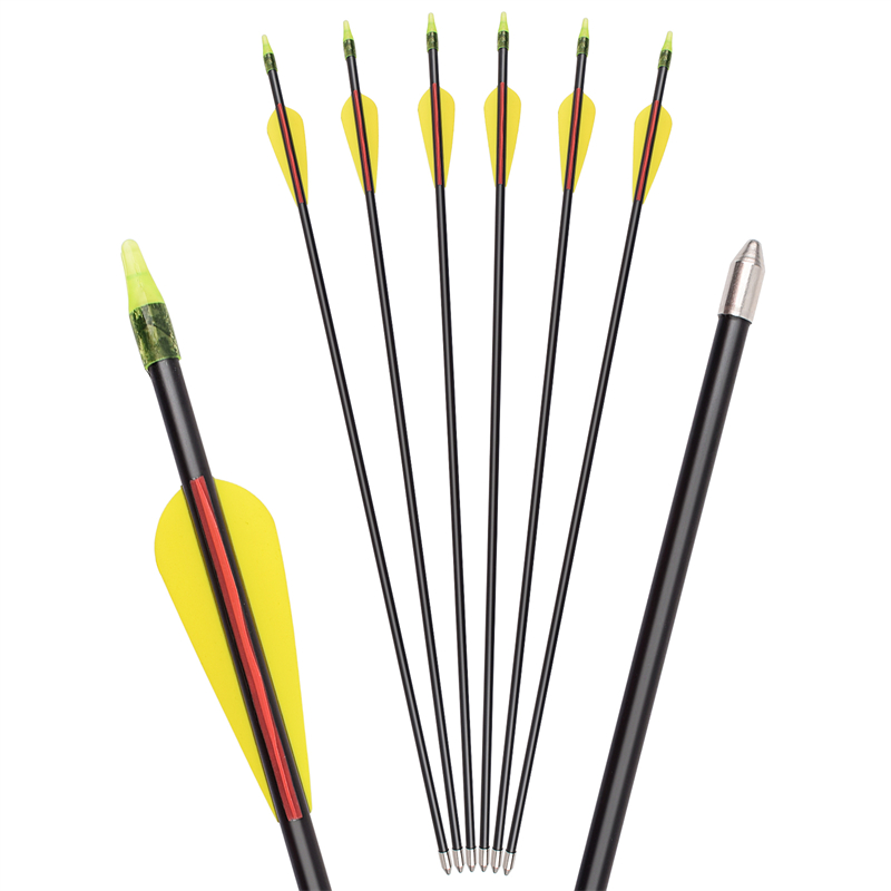 Elong 야외 115549 26inch ID5mm 유리 섬유 화살표 양궁 Recurve 촬영을 사용하여 촬영