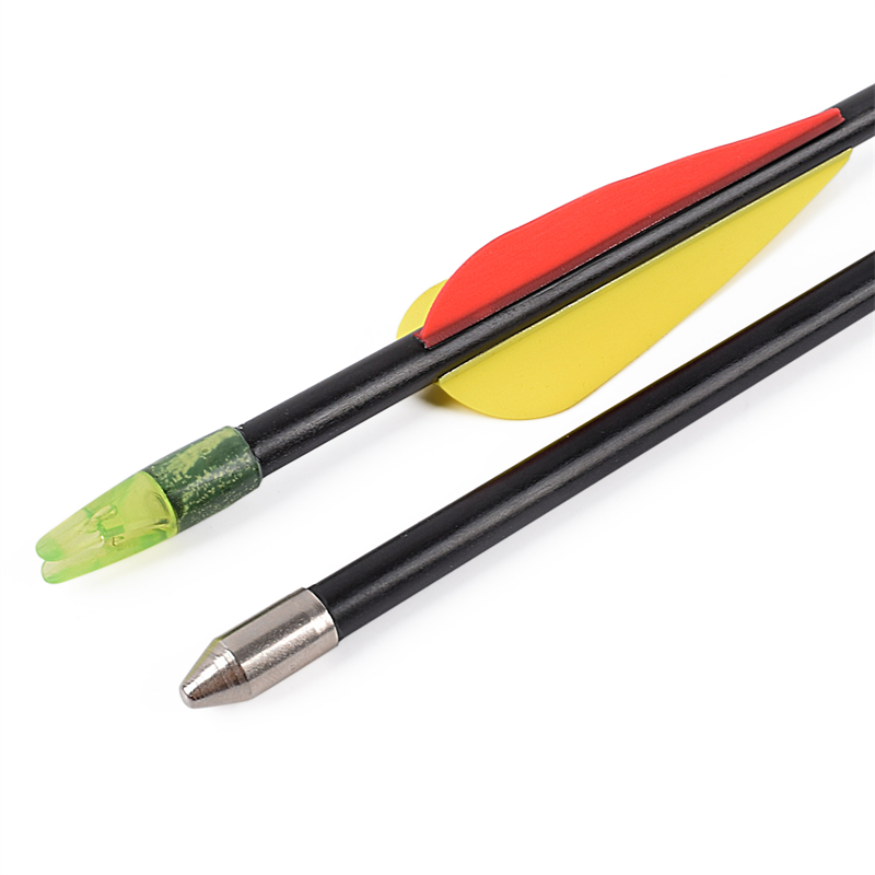 Elong 야외 115549 26inch ID5mm 유리 섬유 화살표 양궁 Recurve 촬영을 사용하여 촬영