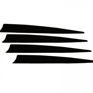 Nika 양궁 170017 5inch 방패 TPU 베인 양궁 모든 종류의 화살표 촬영