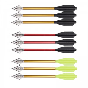 Elong 야외 118643 석궁 양궁 사냥을위한 16cm 알루미늄 볼트 블레이드 브로드 헤드