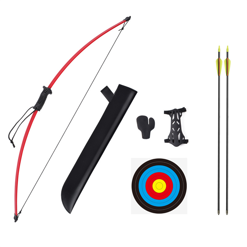 Nika Archery 210038 44 인치 15 파운드 분할 청소년을위한 어린이 아처 야외 목표 촬영 및 연습