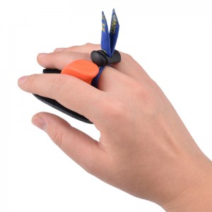 Elong 야외 42ft02 RH M 사이즈 손가락 탭 양궁 액세서리 Recurve 활 촬영 손가락 보호