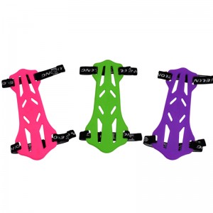 Elong 야외 44AG03 팔 가드 부드러운 고무 양궁 화살표를 사용하여 더블 얼굴 플라스틱 보호