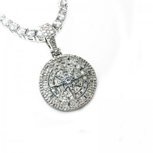 블링 블링 펜던트 목걸이 18K 골드 도금 남자 \\\\ \'s \\\\\'s 힙합 쥬얼리