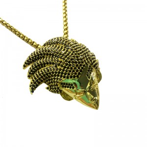 풀 컬러 지르콘 베지타 펜던트