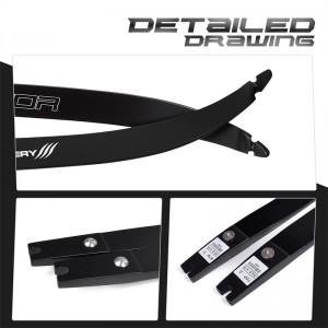 Nika Archery 270007 25h @ 68inch ILF 양궁 Recurve Bow Limb Recurve Bow Set Target Hunting 및 Shooting