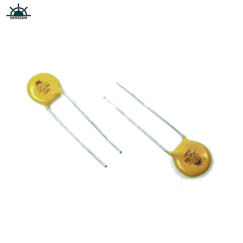 원래 ODM 저항기 공급 업체 노란색 실리콘 10D221 직경 10mm 금속 산화물 MOV 배리스터 전원 공급 장치