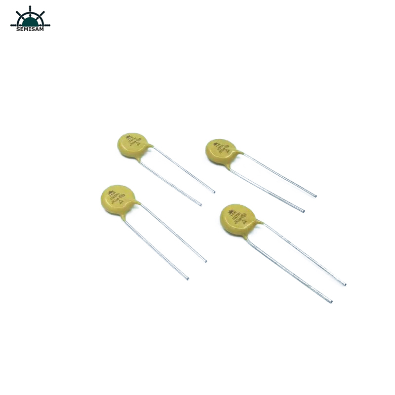 중국 ODM 전자 부품, 노란색 MOV 10mm 10D561 560V 아연 산화물 배리스터 (Movmetal Oxide Varistor)