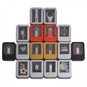 중국 도매 식품 학년 작은 직사각형 선물철 USB 플래시 디스크 주석 상자 재고 (87mm * 60mm * 18mm)