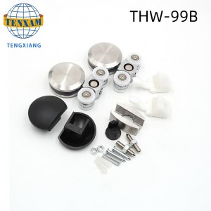 슬라이딩 도어 롤러 휠 유리 도어 시스템 교수형 휠 피팅 하드웨어 슬라이딩 도어 바퀴