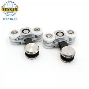 뜨거운 판매 제품 교수형 바퀴 스테인레스 스틸 유리 슬라이딩 도어 트랙 롤러