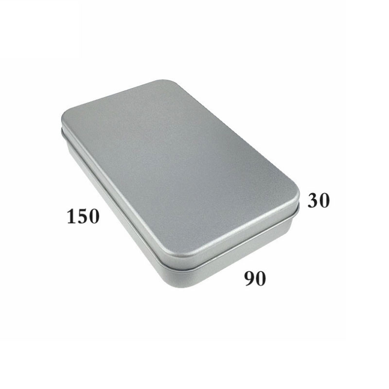 서리로 덥은 금속 포장 상자 사각형 화장품 브러쉬 Tinplate 상자 150 * 90 * 30mm