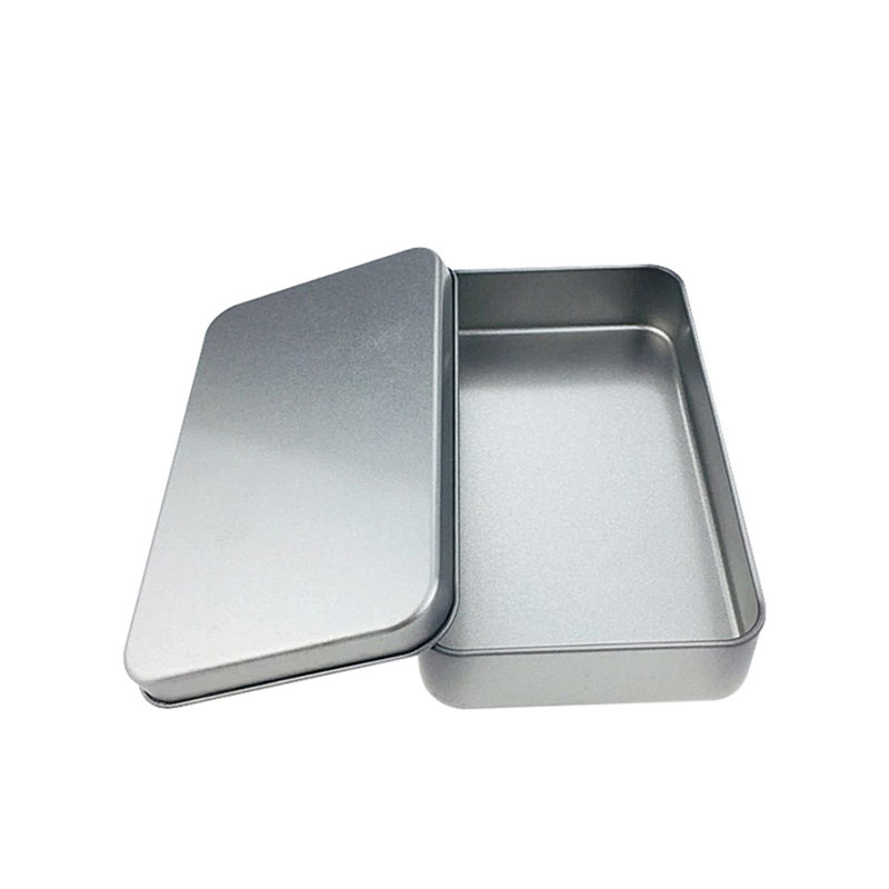 서리로 덥은 금속 포장 상자 사각형 화장품 브러쉬 Tinplate 상자 150 * 90 * 30mm