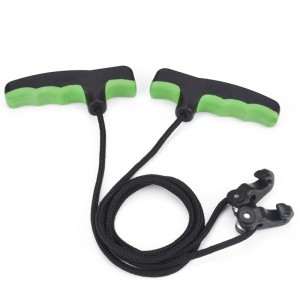 Nika 양궁 454012 Crossbows Rope Double 핸들 양궁 복합 활 촬영 크로스 바로 밧줄 코커 원조 cocking 문자열 도구