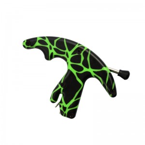 Elong 야외 42RA01-GNS 그린 카모 엄지 출시 원조 양궁 복합 활 보조를 사용하여 촬영