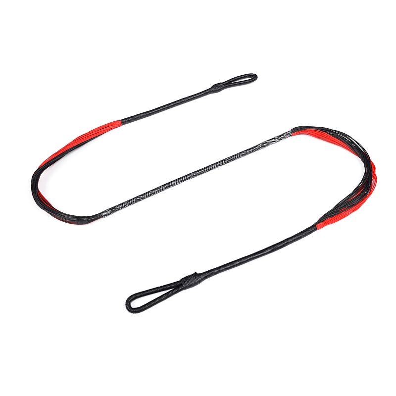 Elong 야외 280110-01 26.6inch 28 스트랜드 석궁 문자열 레드 블랙 150 파운드 이상 적합 recurve crosbbow