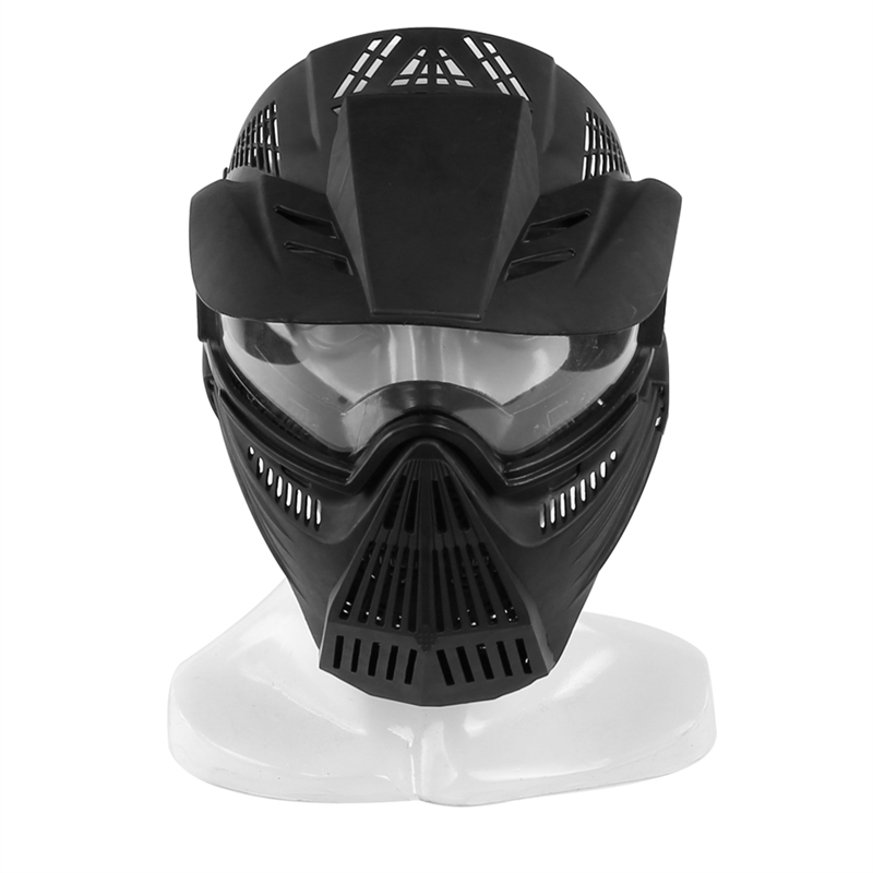 Elong 야외 44mA58-BK Airsoft 마스크 CS 게임 전술 마스크 전체 얼굴 Airsoft 보호 얼굴 보호