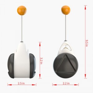 2021 새로운 고양이 장난감 체이서 균형 잡힌 고양이 쫓는 장난감 양방향 새끼 고양이 스윙 장난감