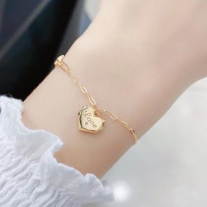 Tuochen 쥬얼리 제조 업체 패션 디자인 여성을위한 18K/14K/10/9K/실버 925 골드 하트 스타일 팔찌
