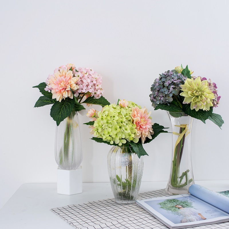 뜨거운 판매 아름 다운 로맨틱 웨딩 테이블 장식 신부 꽃다발 인공 실크 꽃