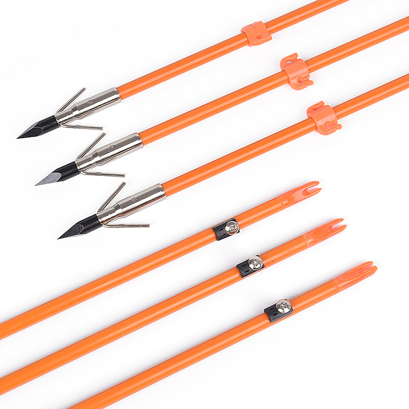 110021-05 Elong 야외 OD8mm 32inch 유리 섬유 샤프트 Bowfishing 화살표 양궁 낚시 장비