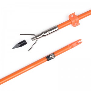 110021-05 Elong 야외 OD8mm 32inch 유리 섬유 샤프트 Bowfishing 화살표 양궁 낚시 장비