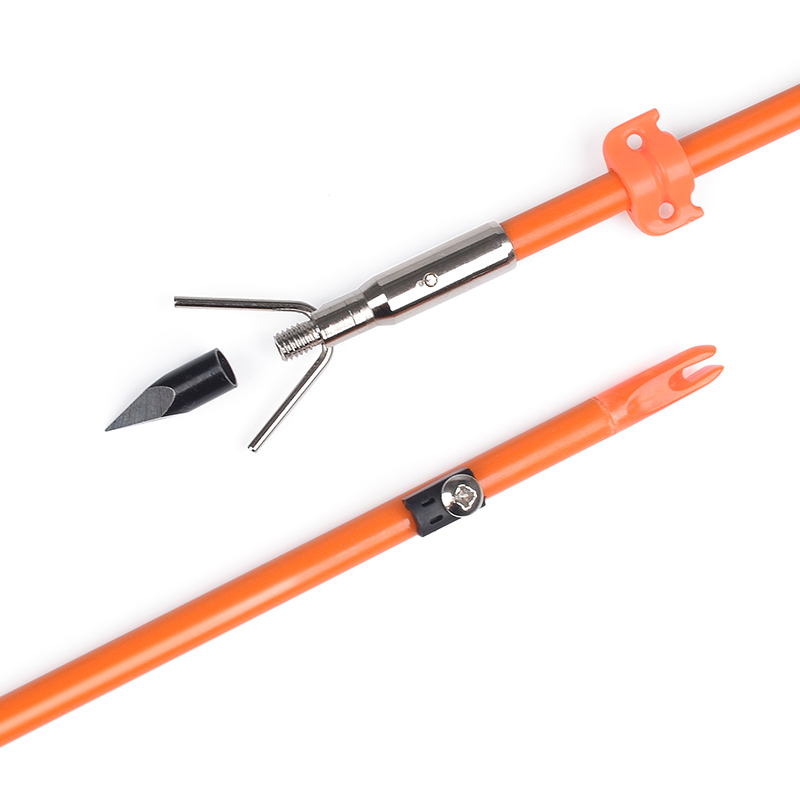 110021-05 Elong 야외 OD8mm 32inch 유리 섬유 샤프트 Bowfishing 화살표 양궁 낚시 장비