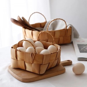 나무 칩 바구니