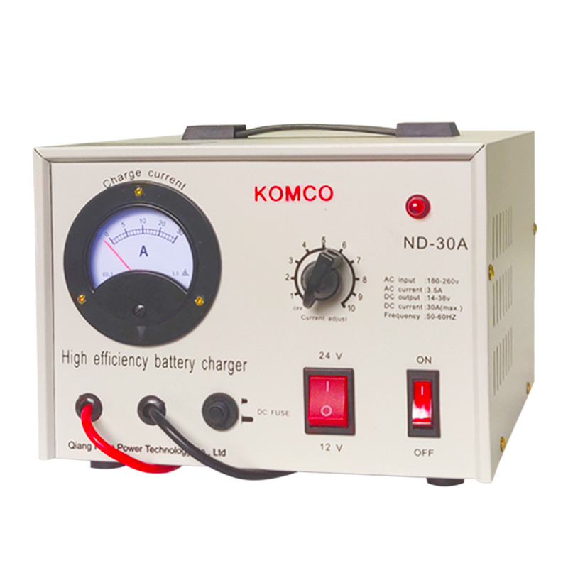 KOMCO AGM은 자동차 순수한 구리 충전기 12V24V 지능형 배터리 충전기를 고출력으로 시작합니다.