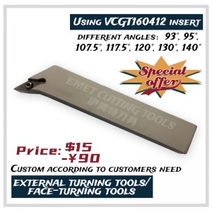 EMET 절삭 공구, 외부 터닝 도구, 얼굴 회전 도구, 스틸 터닝 도구, SVJCR2525M16, SVJC/SVJP, SVQC/SVP, SVHC/SVHP, SVLC/SVLP, SVVC/SVP, SVXC/SVXP, SVZC/SVZP, VCGT16, VCGT22 , VPGT22.