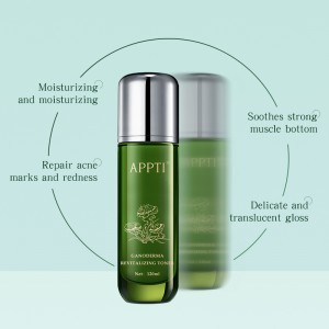 OEM/ODM 천연 유기농 GANODEMA 토너 스킨 케어 화이트닝 보습 보습 GANODEMA LUCIDUM 추출물 활력 에센스 물