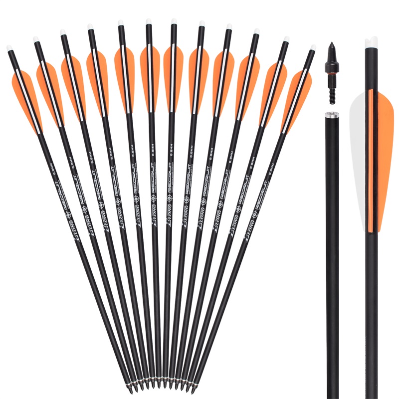 Elong 야외 119668 od8.8mm rollfiberglass 볼트 TPU 간소년 발걸음 화살표 양궁 교석 볼트