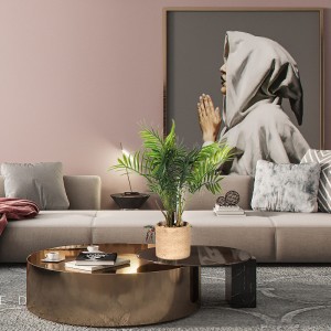 플라스틱 인공 식물 높은 품질과 좋은 찾고 및 진짜 감동적인 느낌을 가진 거실에 대 한 장식.