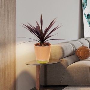 뜨거운 판매 고품질 도매 플라스틱 인공 화분에 심은 식물 인공 녹색 장식