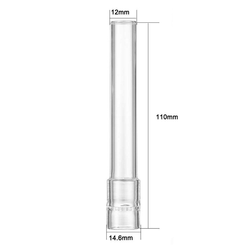 110mm 유리 아로마 튜브 교체 스트레이트 튜브 유리 줄기