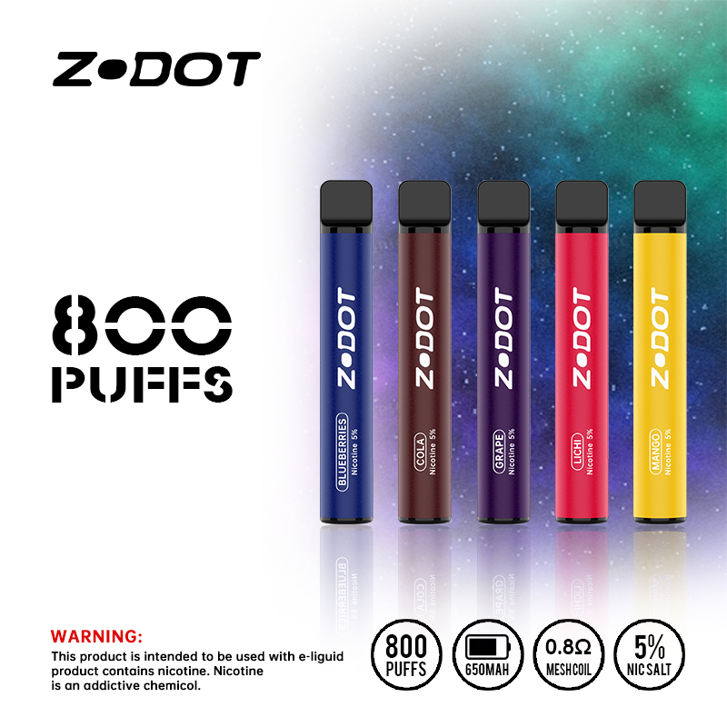 800 퍼프 일회용 vape 펜