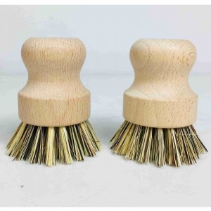 손으로 만든 자연 나무 주방 브러쉬