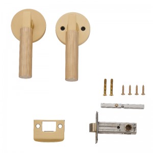 R7132 현대 라운드 모양 Knurled Door Handle, Heavy Duty Passage Door Lever Set