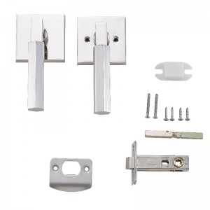 S7136 독특한 육각형 모양 디자인 도어 레버 손잡이 핸드 듀티 통로 레버 세트