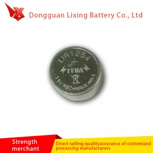 제조 업체 사용자 정의 블루투스 LIR1254 버튼 배터리 고용량 폴리머 리튬 배터리 충전식 배터리