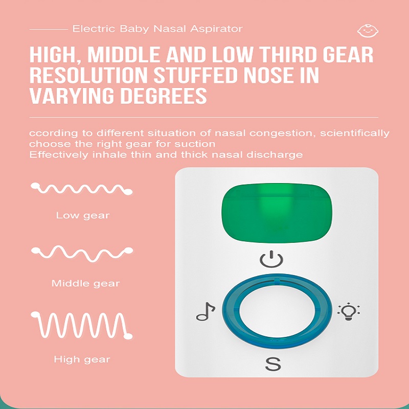 유아를위한 아기 자동 Snot 흡입을위한 전기 코 흡입 배터리 배터리 유아용 부자 흡착기