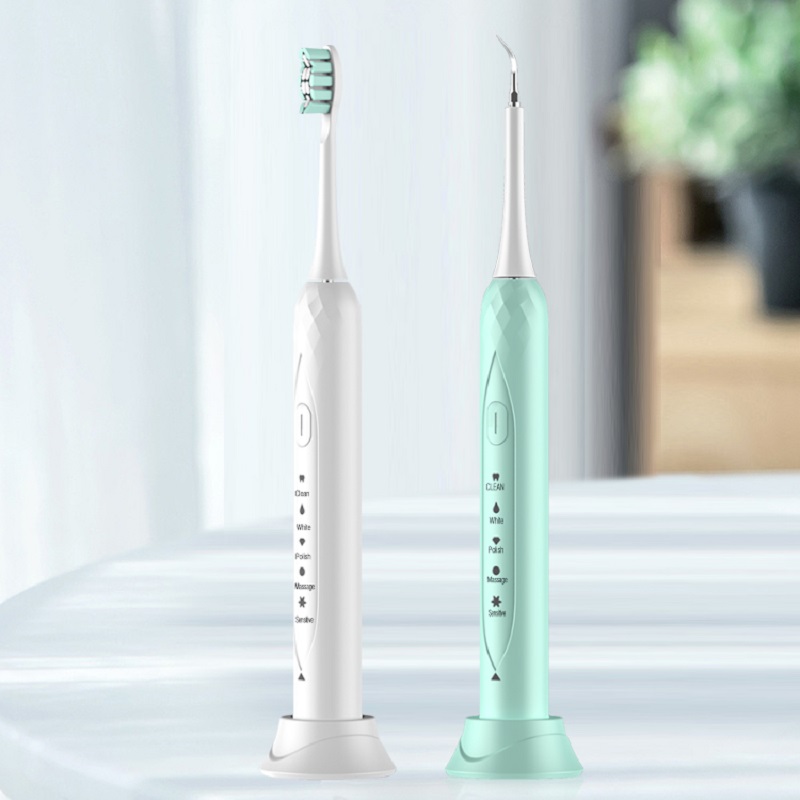 방수 개인화 된 USB 충전식 스마트 초음파 전자 음향 전동 칫솔 치과 청소기