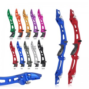 Ellongarrow 221006 et-8 25inches 알루미늄 합금 LH ILF 양궁 Recurve Buill 핸들 라이저